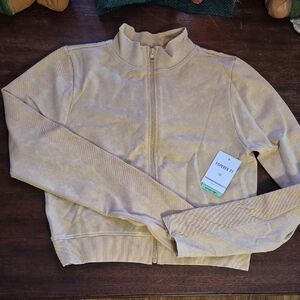 Forever 21 Beige Zip-Up Jacket